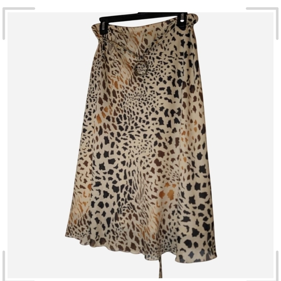 attyre new york Dresses & Skirts - Pre-owned Attyre Animal Print A-Line Skirt